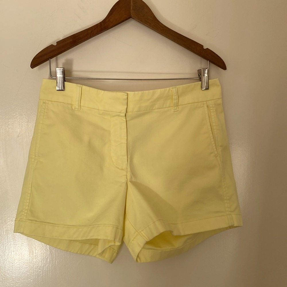 J.Crew Yellow 4” Stretch Chino Short Size 8